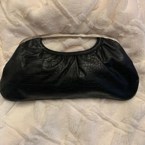 Express black clutch purse